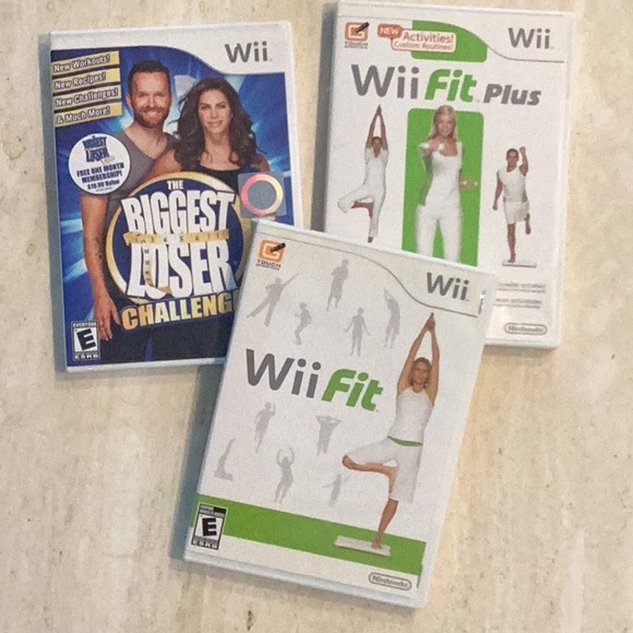 Wii Fit Plus Nintendo Wii Game & Biggest Loser & Wii Fit Fitness Weight Loss Lot - Picture 11 of 11